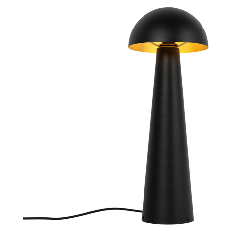Venkovní stojací lampa černá 65 cm - Houba QAZQA