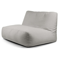 Světle šedý sedací vak z textilie bouclé Sofa Tube – SLOWDOWN