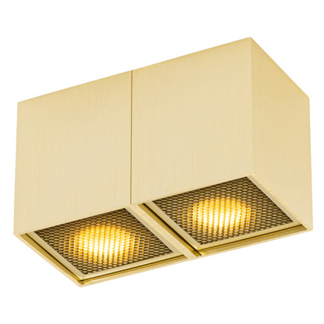 Designová bodová zlatá 2-světlá - Qubo Honey QAZQA