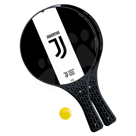 Mondo tenisový set F.C.Juventus s 2 raketami a míčkem 15022 bílo-černé Via Mondo