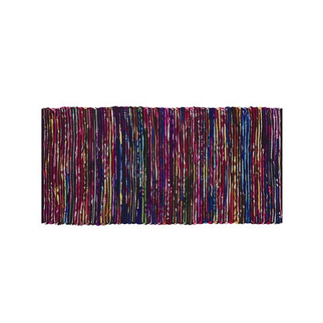 Různobarevný bavlněný koberec v tmavém odstínu 80x150 cm BARTIN, 57537 BELIANI