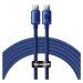 Kabel Baseus Crystal Shine cable USB-C to USB-C, 100W, 1.2m (blue)