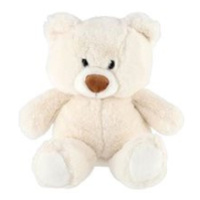 Teddies Medvěd sedící 35 cm, bílý