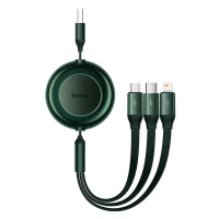 Kabel Baseus Bright Mirror 2, USB 3-in-1 cable for micro USB / USB-C / Lightning 3.5A 1.1m (Gree