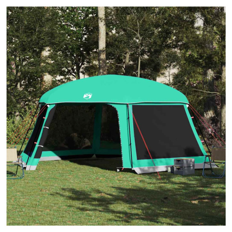 vidaXL Bazénový stan s odnímatelným poklopem&Síťované stěny Sea Green