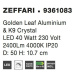 NOVA LUCE stropní svítidlo ZEFFARI plátkovaný zlatý hliník a K9 křišťál LED 40W 230V 4000K IP20 