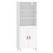 vidaXL Skříň highboard bílá 69,5 x 34 x 180 cm kompozitní dřevo