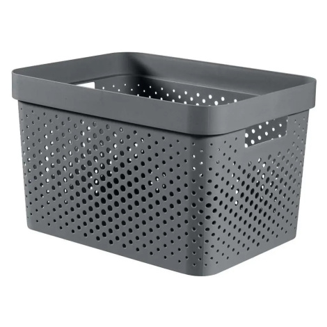 Curver Úložný box INFINITY 17 l recyklovaný plast tmavě šedý