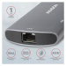 AXAGON HMC-6M2, USB 3.2 Gen 1 hub, porty 2x USB-A, HDMI, RJ-45 GLAN, SATA M.2 slot, PD 100W, kab