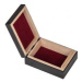 FK Dřevěná krabička s vystýlkou - 10,7x7,7x3,7 cm, Černá