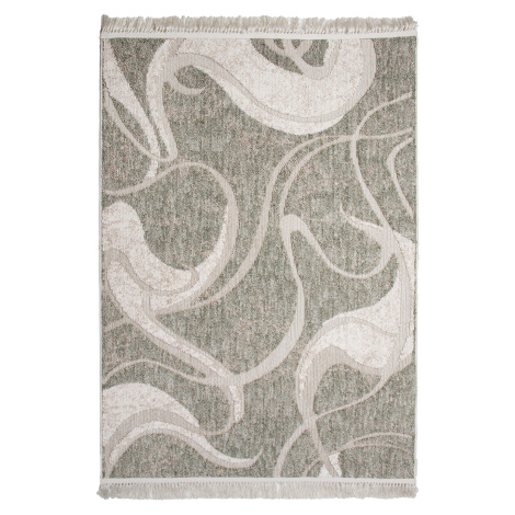 Koberec BENITA 504 zelená-krémová - 160x230 cm