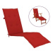 Poduška na polohovací židli červená (75+105) x 50 x 4 cm