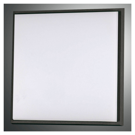 Fabas Luce LED stropní světlo Desdy, 30x30 cm, IP54, černá