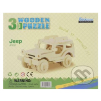 Jeep (Drevrné 3D puzzle) - puzzle z kategorie Umělecké