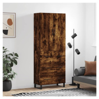 vidaXL Skříň highboard kouřový dub 69,5 x 34 x 180 cm kompozitní dřevo