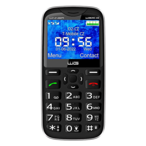 Tlačítkový telefon Winner WG20C, 128 MB, černý Winner Group