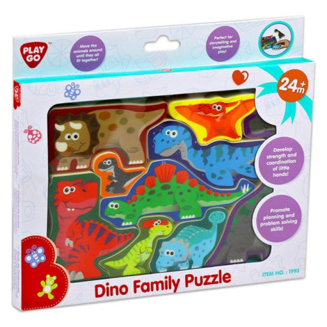 Playgo 1993  puzzle/vkládačka deskové dinosauři