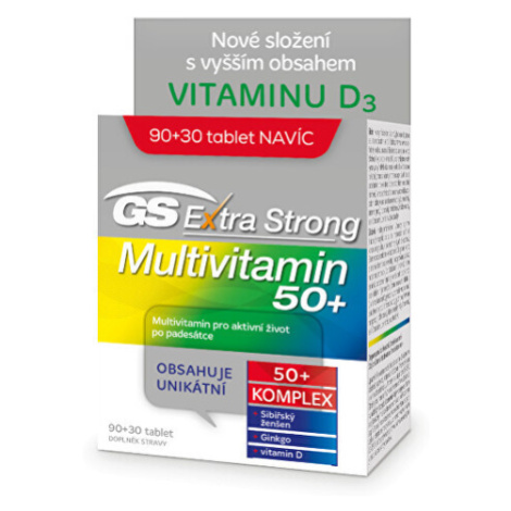 GS Extra Strong Multivitamin 50+ tbl.90+30 ČR/SK Green Swan