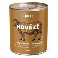 LOUIE Kompletní monoproteinové krmivo hovězí (95%) s rýží (5%) 800 g