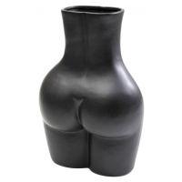 KARE Design Keramická váza Donna - černá, 40cm