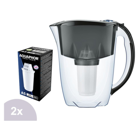 Aquaphor Prestige filtrační konvice černá 2,8 l + 2 ks filtru Aquaphor A5