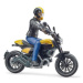 Bruder 63053 BWORLD Motorka Ducati Scrambler s jezdcem