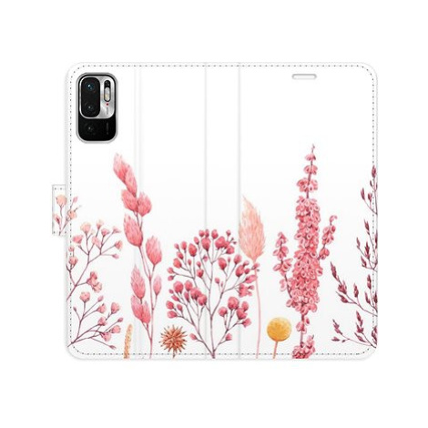 iSaprio flip pouzdro Pink Flowers 03 pro Xiaomi Redmi Note 10 5G