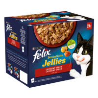 Felix Sensations Jellies Multipack lahodný výběr v ochuceném želé 24x85g