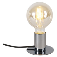 Moderní stolní lampa chrom - Facil