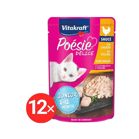 Vitakraft Cat mokré krmivo Poésie Délice kuřecí Junior 12 × 85 g