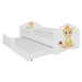 ArtAdrk Dětská postel CASIMO II | s přistýlkou ​​a zábranou Provedení: Lvík