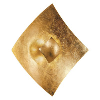 Kögl Nástěnné svítidlo Quadrangolo s plátkovým zlatem, 18 x 18 cm