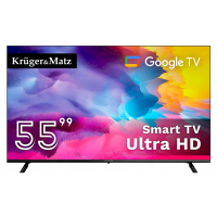 55 Uhd Google Tv Kruger&Matz DVB-T2/T/C H.265 Hevc