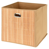 Dekorativní bambusový box Taytay hnědá, 31 x 31 x 30,5 cm