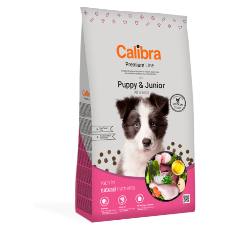 Calibra Dog Premium Line Puppy & Junior Chicken - 12 kg