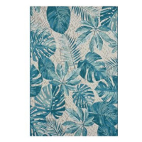 Kusový koberec Flair 105618 Tropical Leaves Turqouise 160 × 235 cm