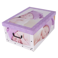 Miss Space Úložný box Babies sleep purple midi
