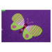 Vopi koberce Dětský kusový koberec Motýlek 5291 fialový - 133x133 cm