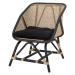 BLOOMINGVILLE Židle Loue Lounge Chair, černá, ratan