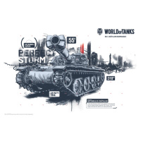 Plakát, Obraz - World of Tanks - Bat.-Châtillon Bourrasque, 91.5 × 61 cm