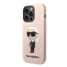 Karl Lagerfeld KLHCP14XSNIKBCP hard silikonové pouzdro iPhone 14 PRO MAX 6.7" pink Silicone Ikon
