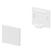 SLV BIG WHITE KONCOVÉ KRYTY, na GRAZIA 10 profil k montáži na stěnu standard, 2 kusy, ploché pro