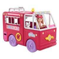 Mattel barbie chelsea™ hasičské auto, hck73