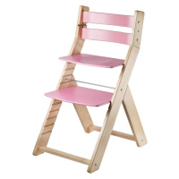 WOOD PARTNER Rostoucí židle SANDY natur/ růžová