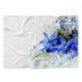 IMPAR Fleecová deka Modré a bílé květy, 200 × 140 cm