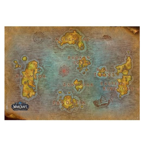 Plakát World of Warcraft - Map GB Eye