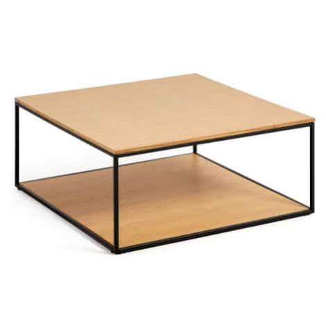 Konferenční stolek s deskou v dubovém dekoru 80x80 cm Yona - Kave Home