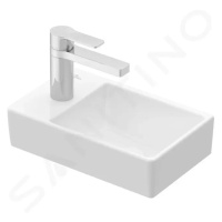 VILLEROY & BOCH Avento Umývátko 360x220 mm, bez přepadu, 1 otvor pro baterii vlevo, alpská bílá 