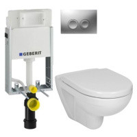 GEBERIT KOMBIFIXBasic vč. matného tlačítka DELTA 25 + WC JIKA LYRA PLUS + SEDÁTKO DURAPLAST 110.