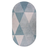 Modrý pratelný koberec 80x120 cm Oval – Vitaus